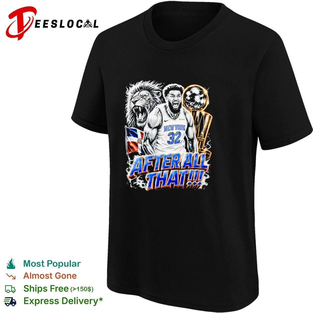Karl-Anthony Towns 32 lion After All That New York Knicks NBA Champions art shirt