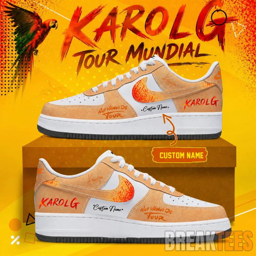 Karol G Mundial Custom Nike Air Force 1 Shoes