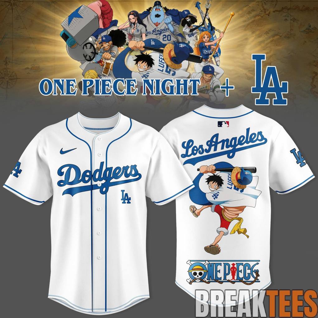 LA Dodgers x One Piece Night 2026 Special Baseball Jersey
