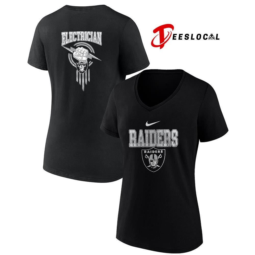 Las Vegas Raiders x Electrician logo shirt