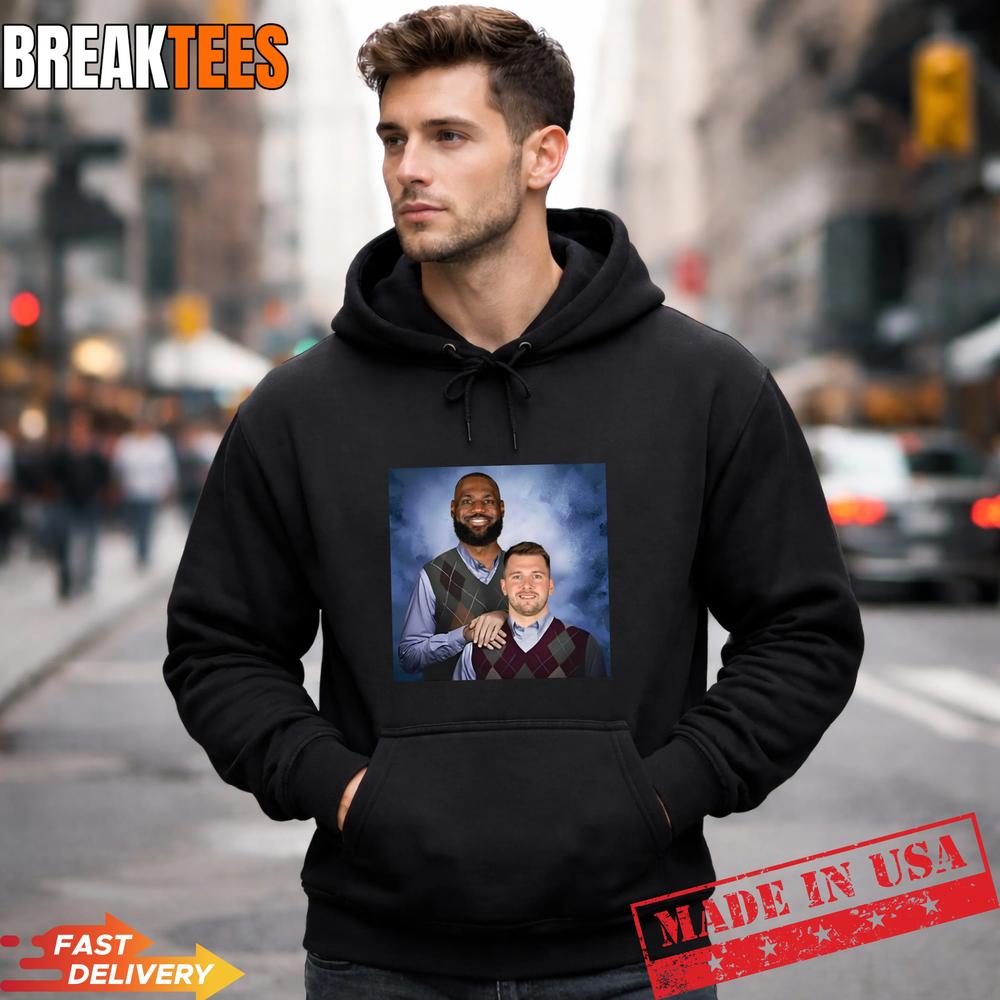 Lebron James and Luka Doncic Step Brothers LA Lakers Basketball T-Shirt