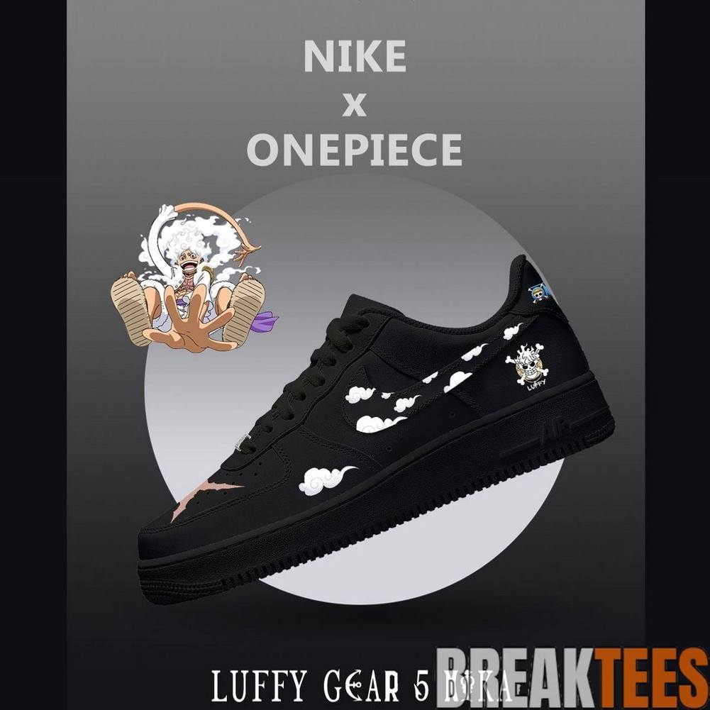 Limited Edition Portgas D Ace One Piece Air Force 1 Sneakers