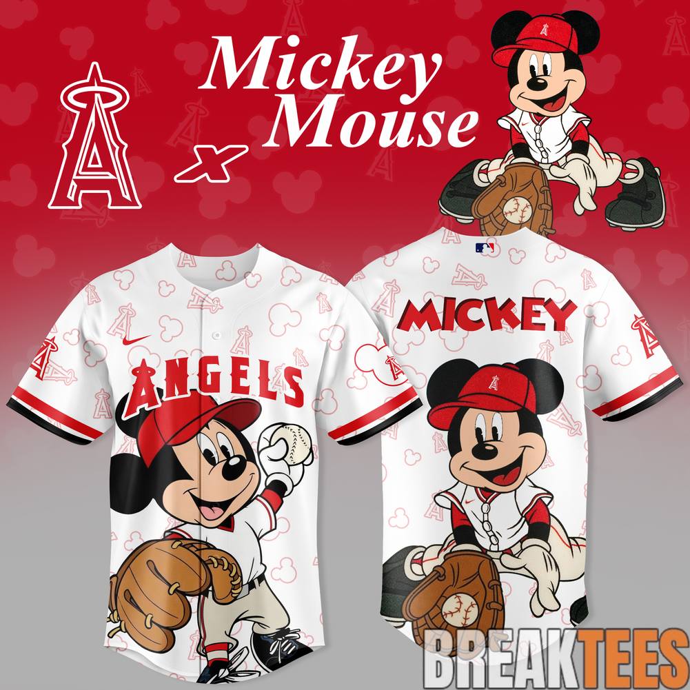 Los Angeles Angels Mickey Mouse 2026 Edition Baseball Jersey