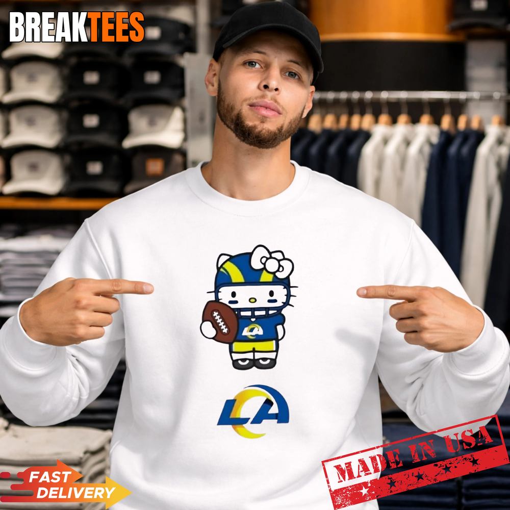 Los Angeles Rams Football x Hello Kitty Anime T-Shirt