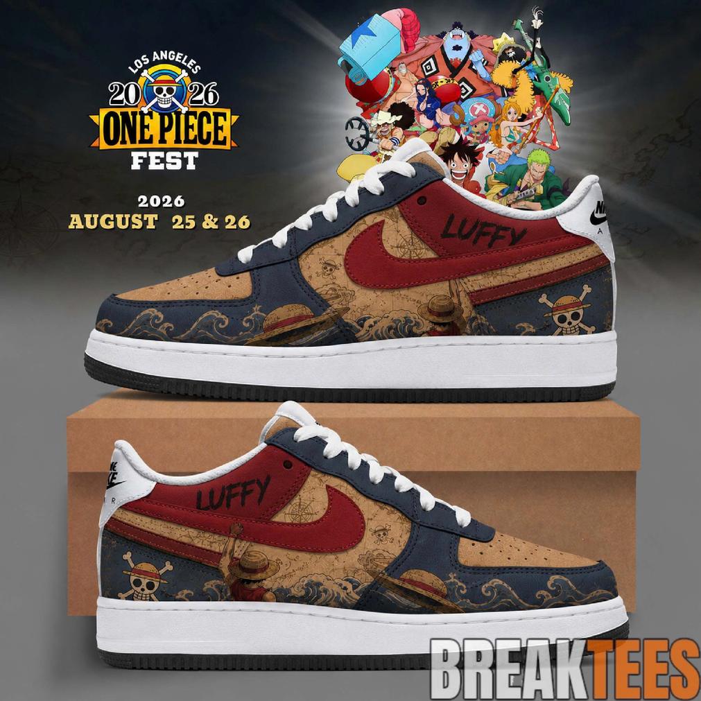 Luffy One Piece Fest 2026 Custom AF1 Shoes – Anime Fans Limited Edition
