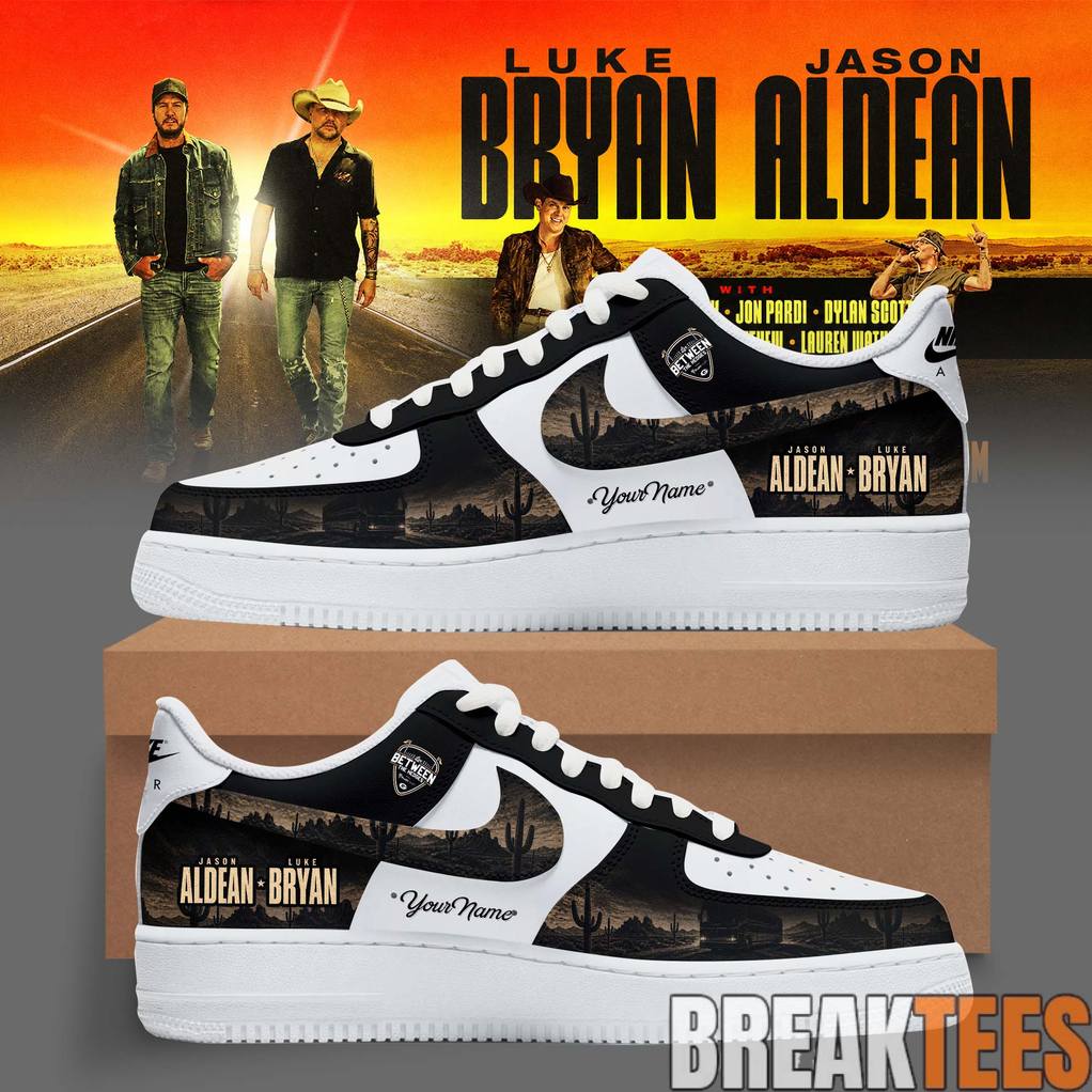 Luke Bryan x Jason Aldean Double Down Tour 2026 Desert Highway Custom Air Force 1