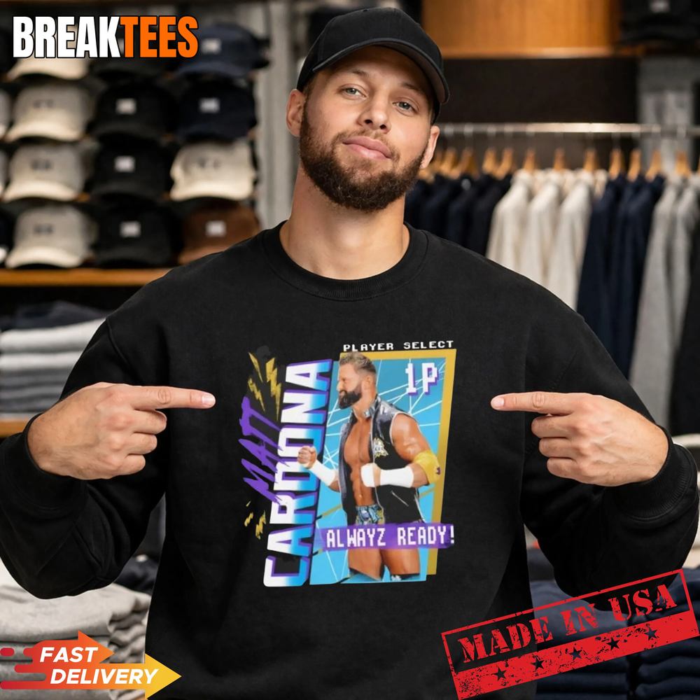 Matt Cardona WWE Alwayz Ready Player Select 1P t-shirt