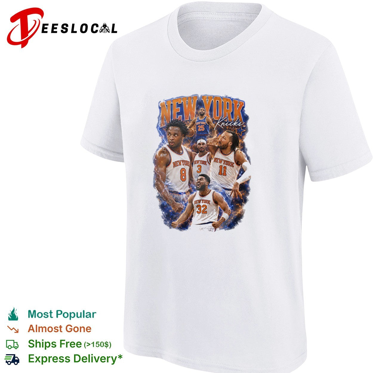 Mikal Bridges Josh Hart Jalen Brunson Karl Anthony Towns New York Knicks shirt