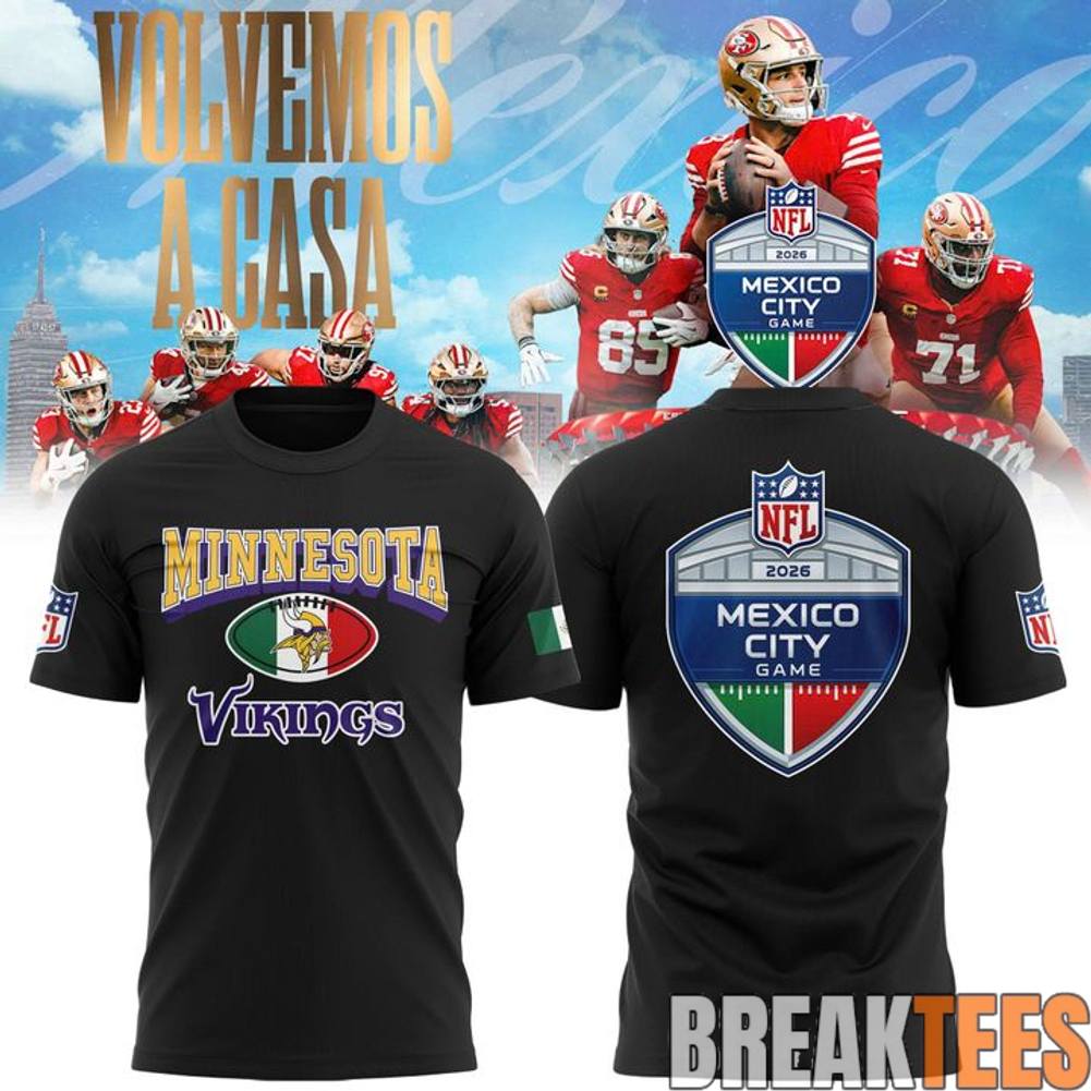 Minnesota Vikings 2026 NFL Mexico City Game Shirt