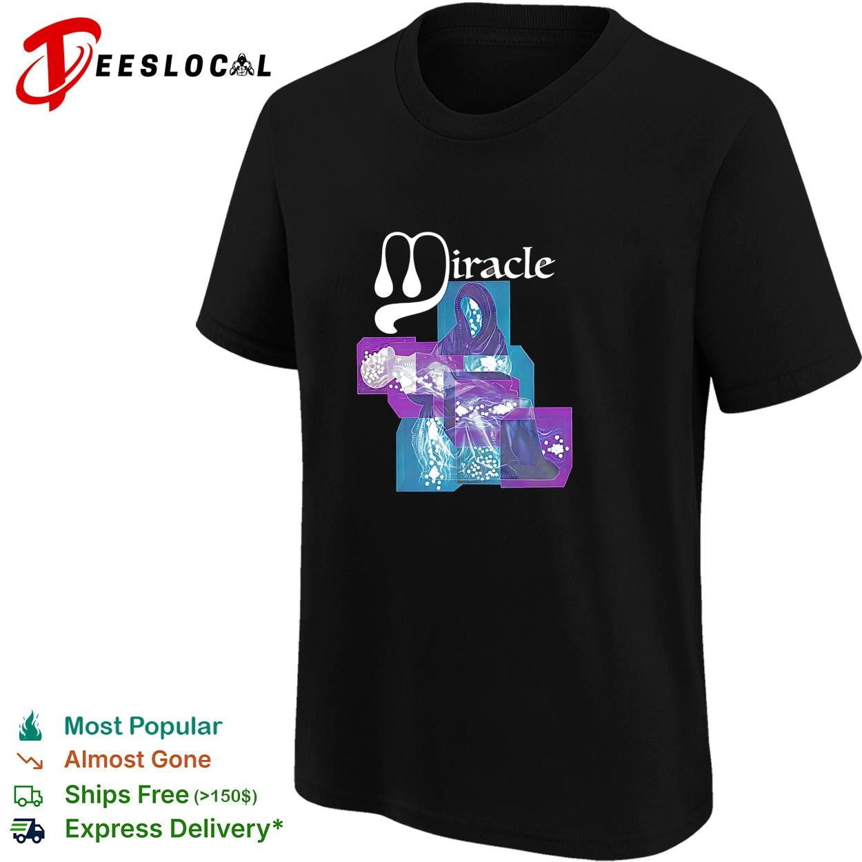 Miracle Cults of the Lamb Figure in Abstract Geometric Cube Art Print shirt