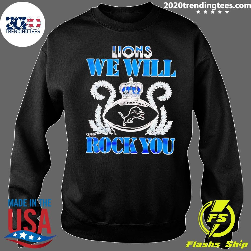 NFL 2026 Detroit Lions Homage We Will Rock You Schedule Queen Tri-Blend Shirt