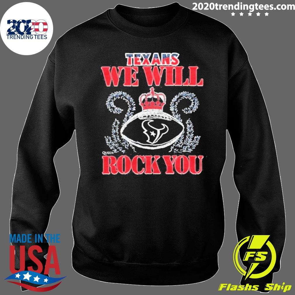 NFL 2026 Houston Texans Homage We Will Rock You Schedule Queen Tri-Blend Shirt