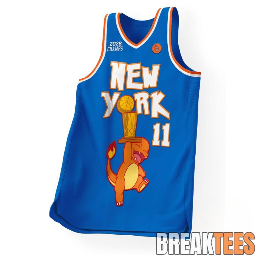 New York Knicks 2026 Champions Charizard Basketball Jersey
