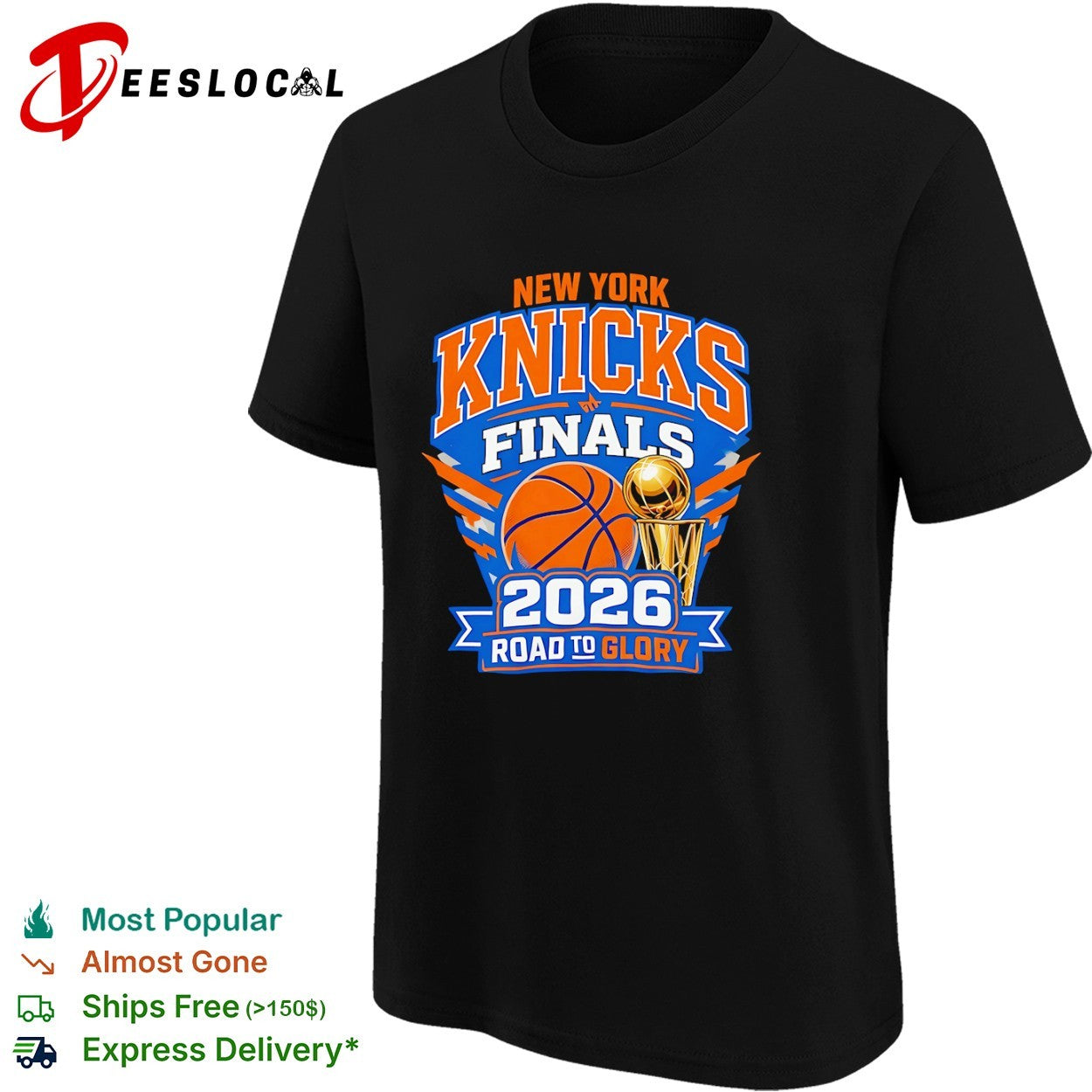 New York Knicks 2026 Finals Road to Glory basketball championship trophy shirt