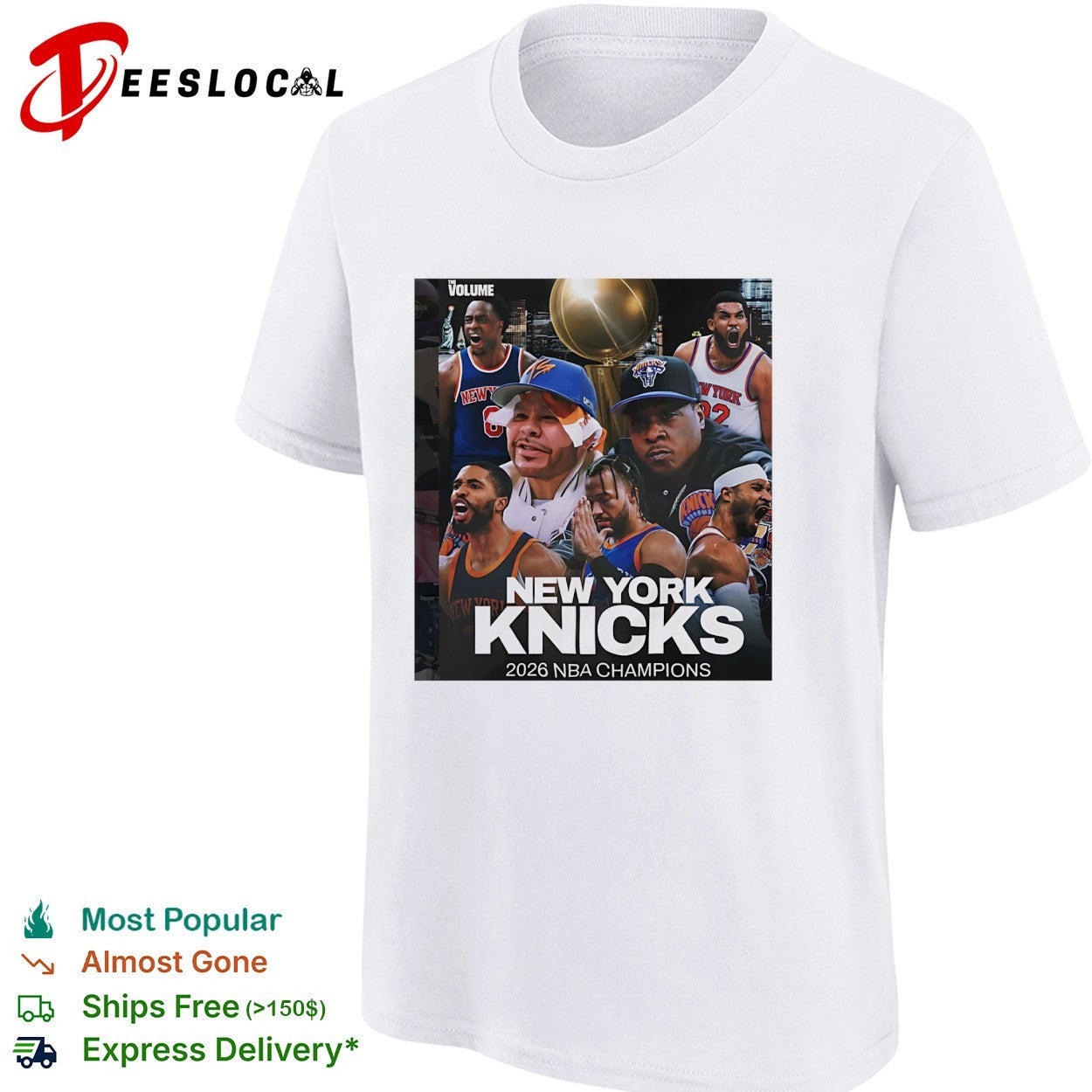 New York Knicks 2026 NBA champions team photo collage shirt