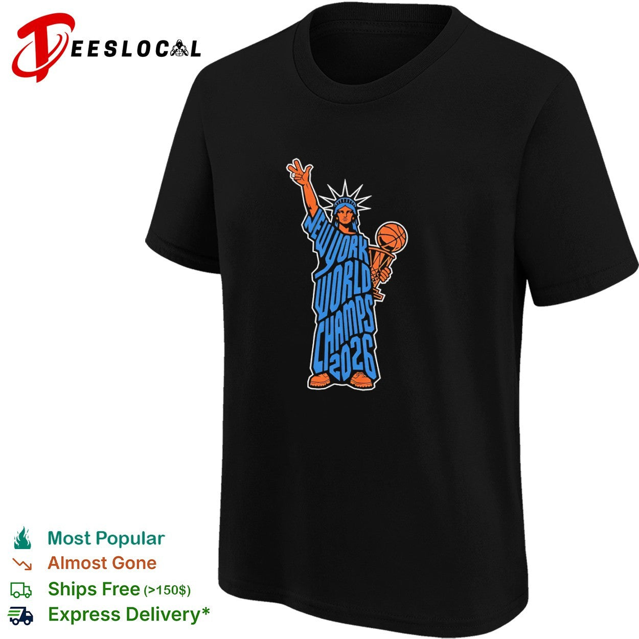 New York Knicks 2026 World Champs Statue of Liberty Basketball Championship shirt