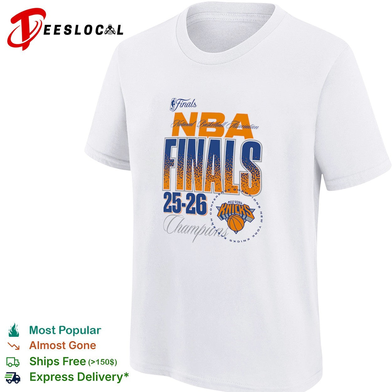 New York Knicks Eastern Conference basketball NBA Finals 2025 2026 champions shirt