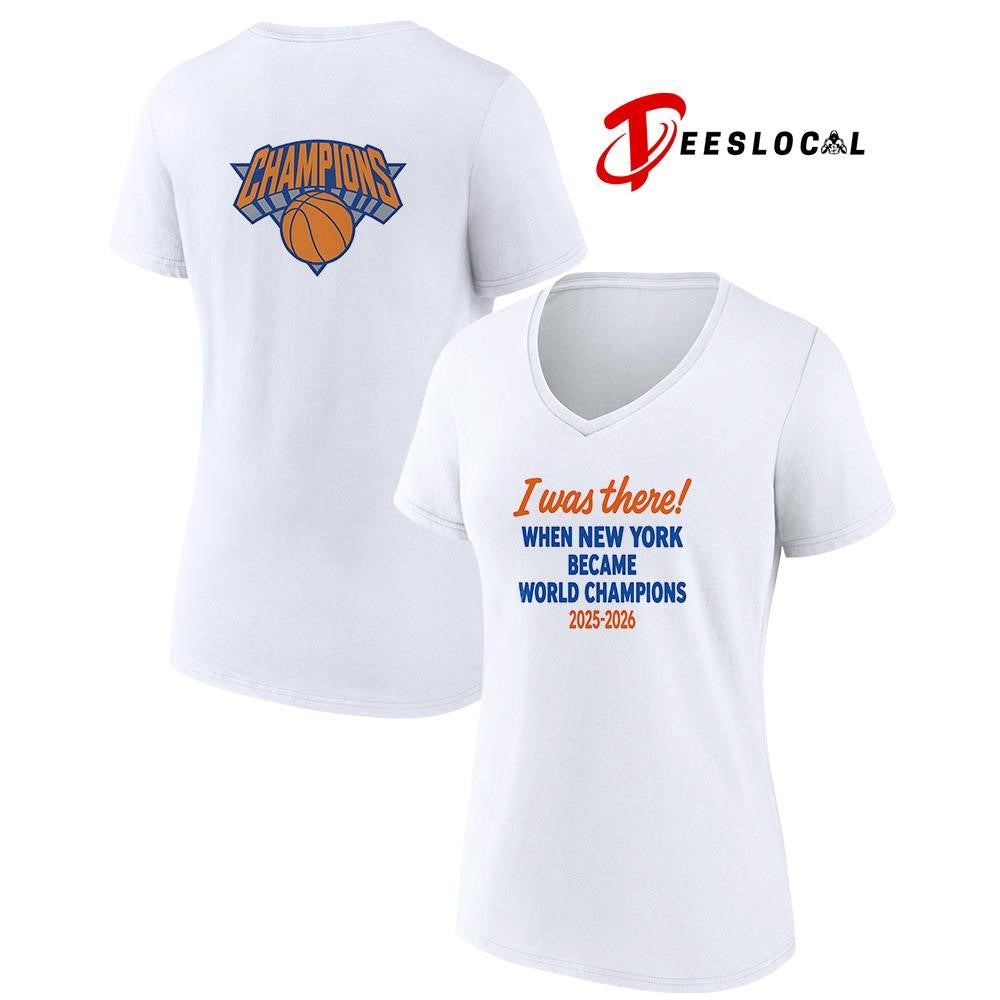 New York Knicks I was there when New York became World Champions shirt