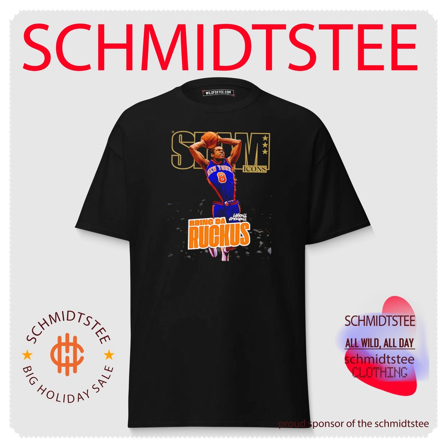 New York Knicks Latrell Sprewell SLAM Bring da Ruckus shirt