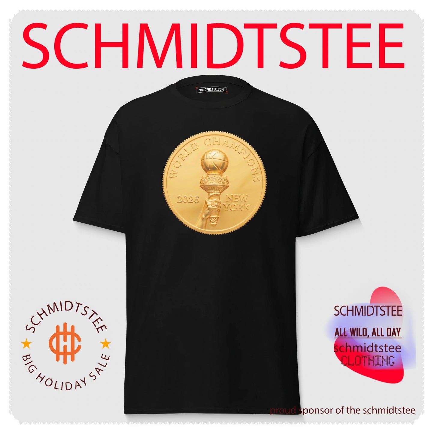 New York Knicks World Champions Coin 2026 trophy shirt