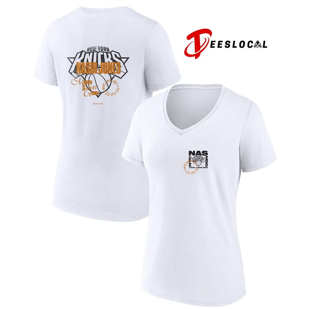 New York Knicks World Champs Naris Jones one night only Madison Square Garden logo shirt
