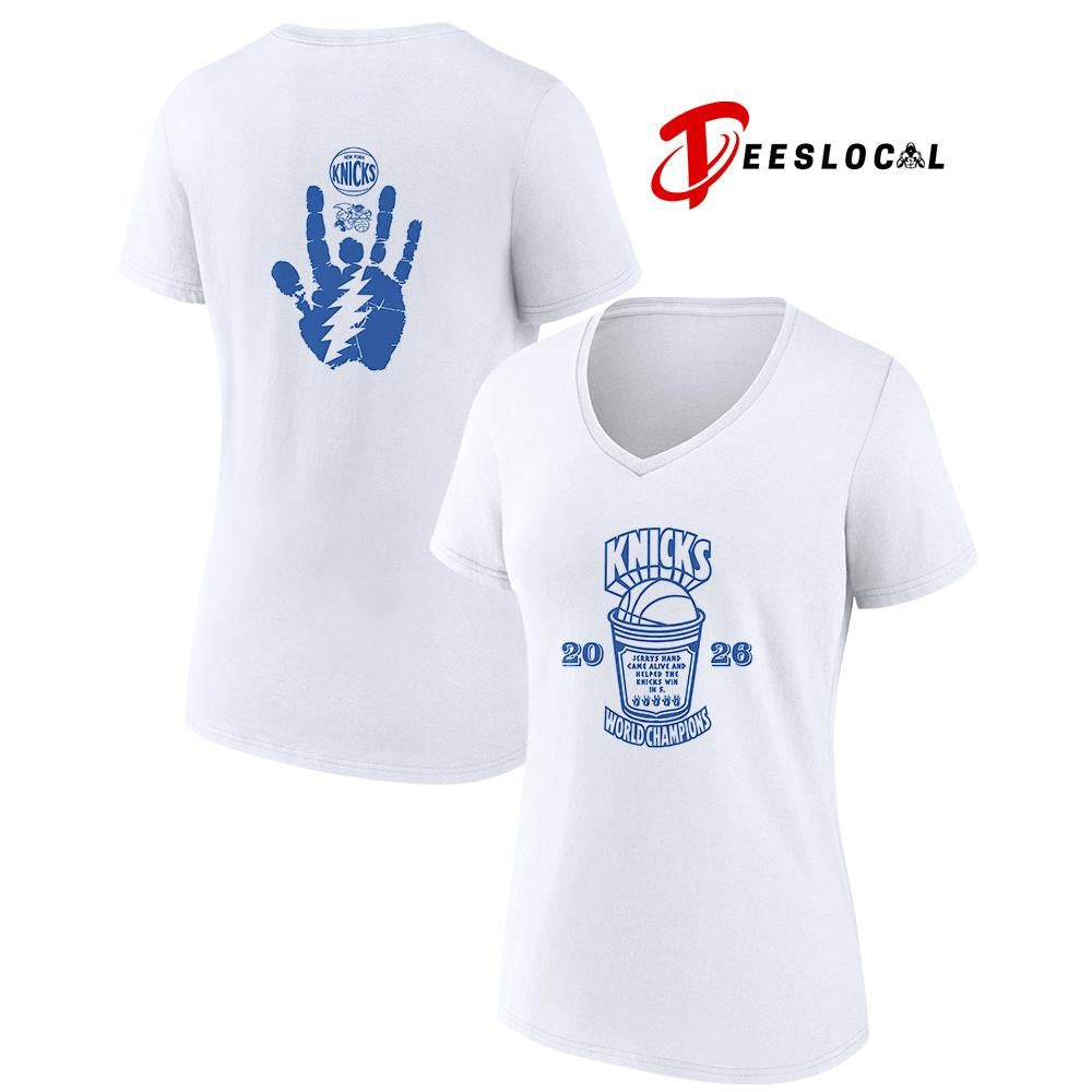 New York Knicks world champions Jerrys hand came alive and helped the Knicks win in 5 shirt