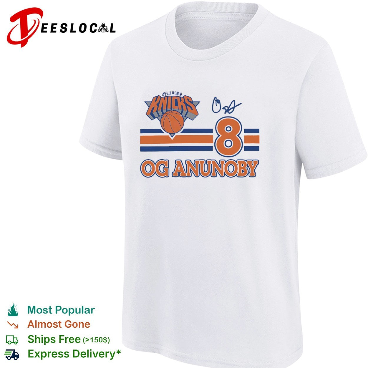 Og Anunoby New York Knicks logo signature shirt
