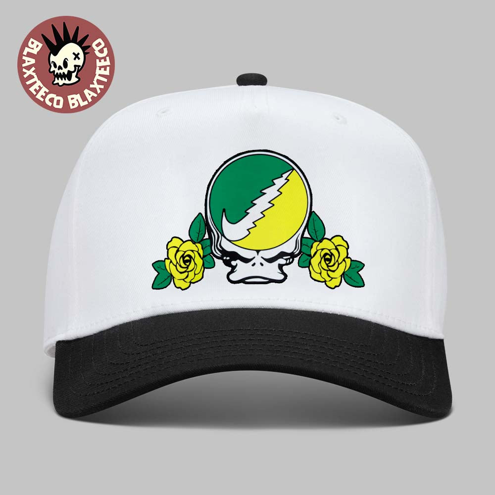 Oregon Ducks X Grateful Dead X Nike Grateful Duck Roses Hat Cap Snapback