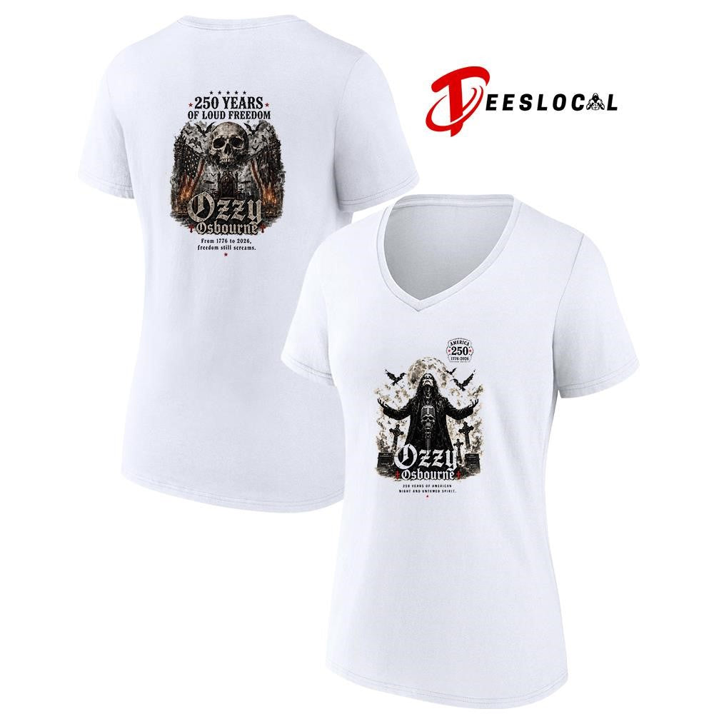 Ozzy Osbourne 250 years of American night and untamped spirit shirt