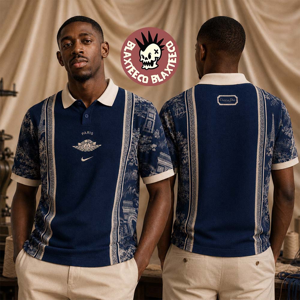 PSG X Nike X Dior Parisian Heritage Performance Polo Shirt