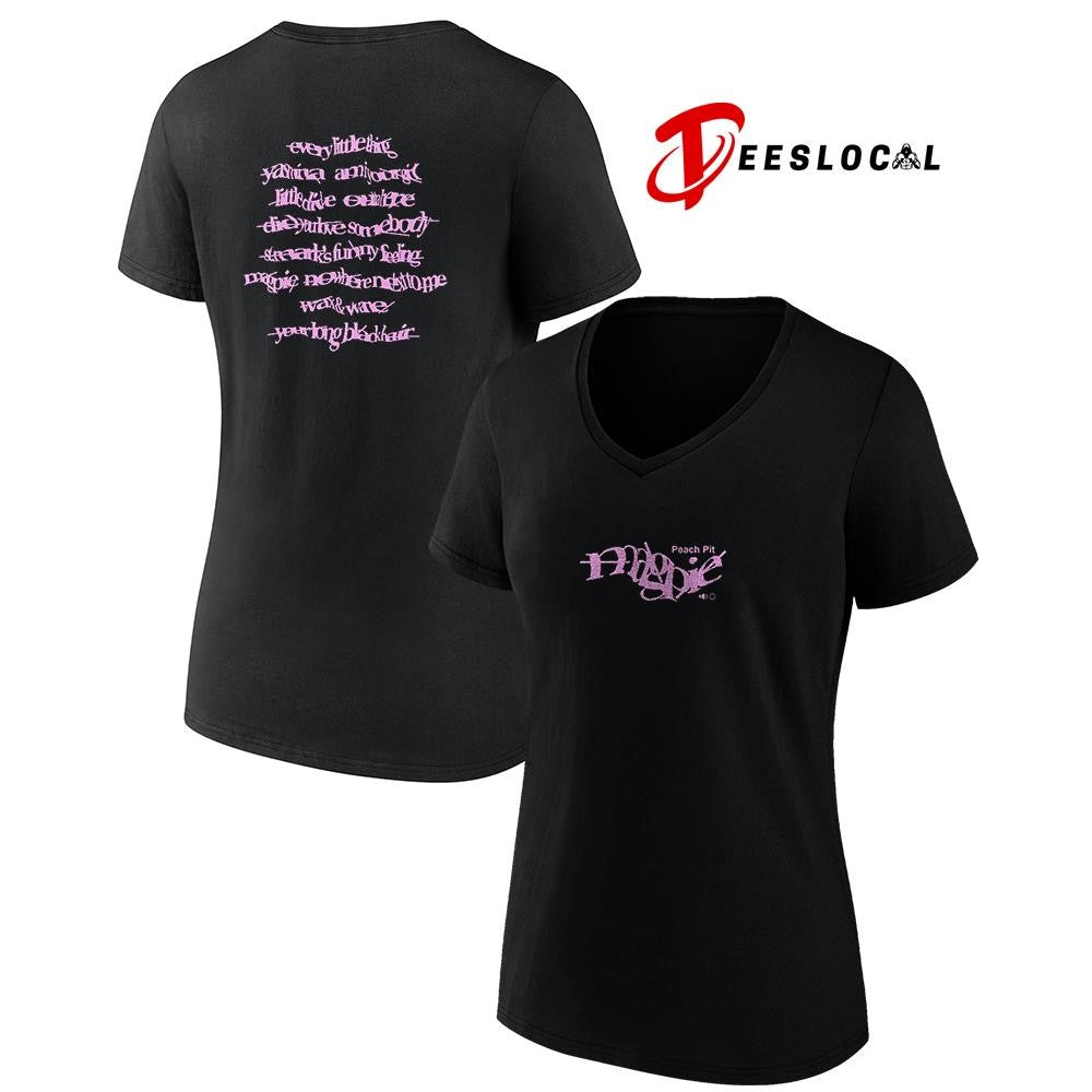 Peach Pit magpie tracklist graphic shirt