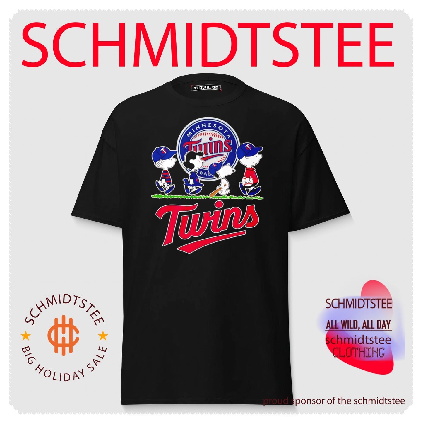 Peanuts characters minnesota twins baseball shirt
