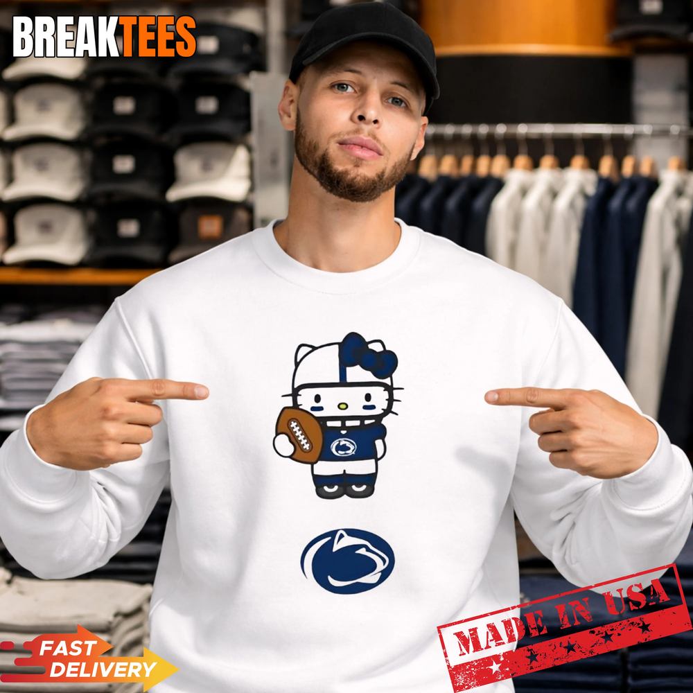 Penn State Nittany Lions Football x Hello Kitty Anime T-Shirt