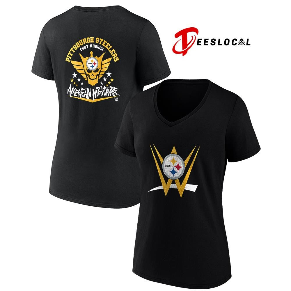 Pittsburgh Steelers x Cody Rhones American nightmare logo shirt