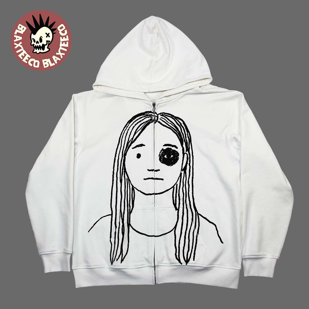 Praiseche Rest In Bass Madonna Zipper Hoodie