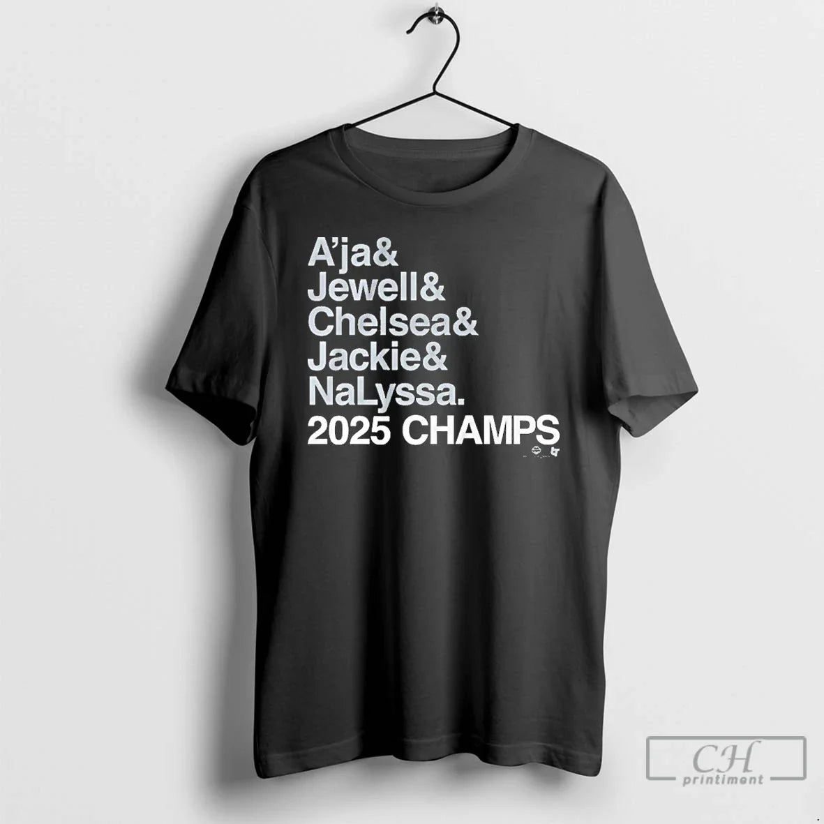 Premium Las Vegas Aces Ampersand 2025 Champions T Shirts