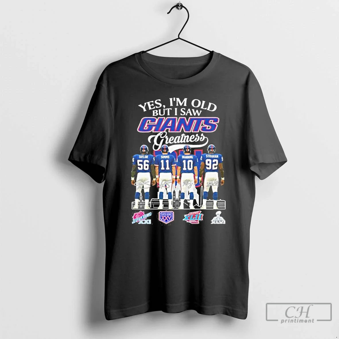Premium Yes Im Old But I Saw Giants Greatness Player Signature City T Shirts