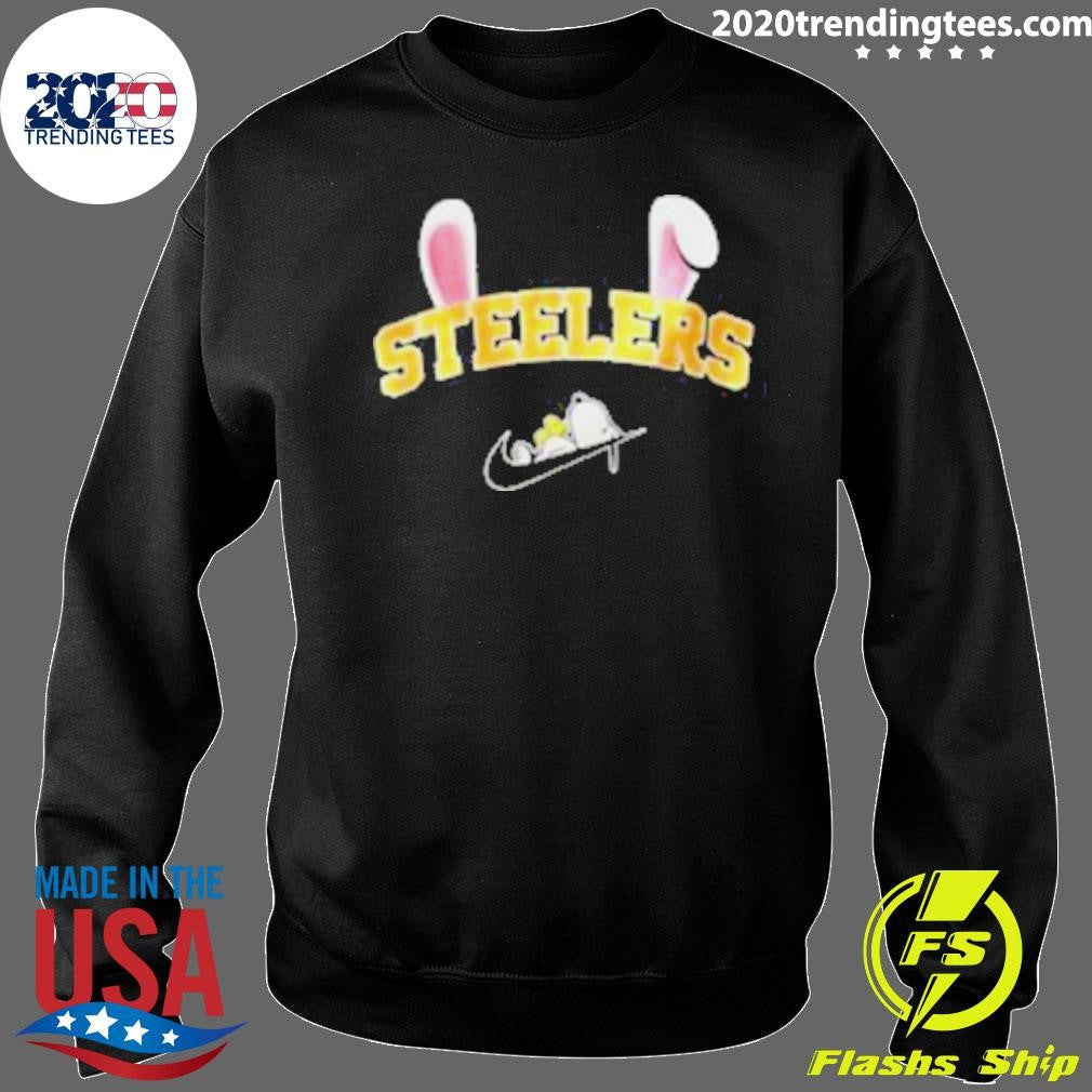 Pretty Pittsburgh Steelers X Snoopy Happy Easter Shirt