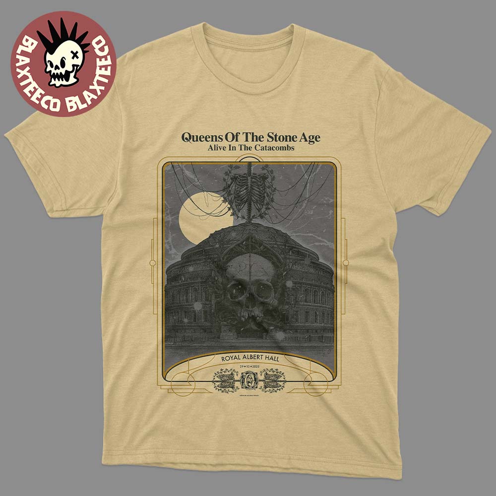 Queens Of The Stone Age Royal Albert Hall 2025 In London England Poster On October 29 2025 T-Shirt