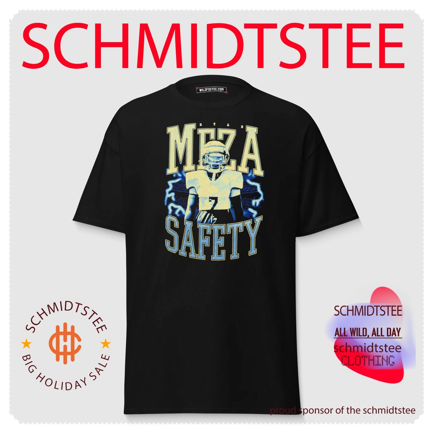 Ryan Meza Safety Football Player athlete shirt