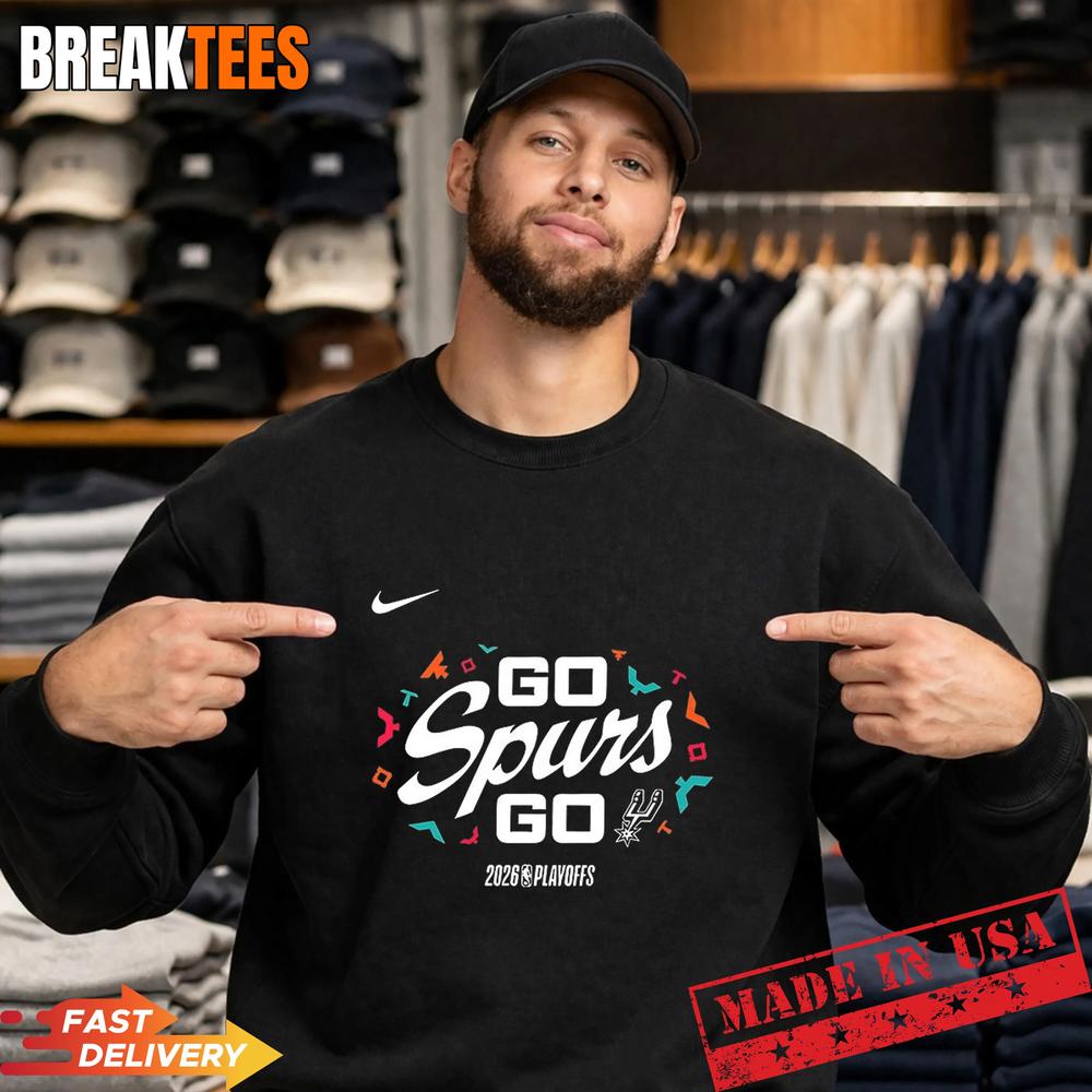 San Antonio Go Spurs Go 2026 NBA Playoffs Nike T-Shirt