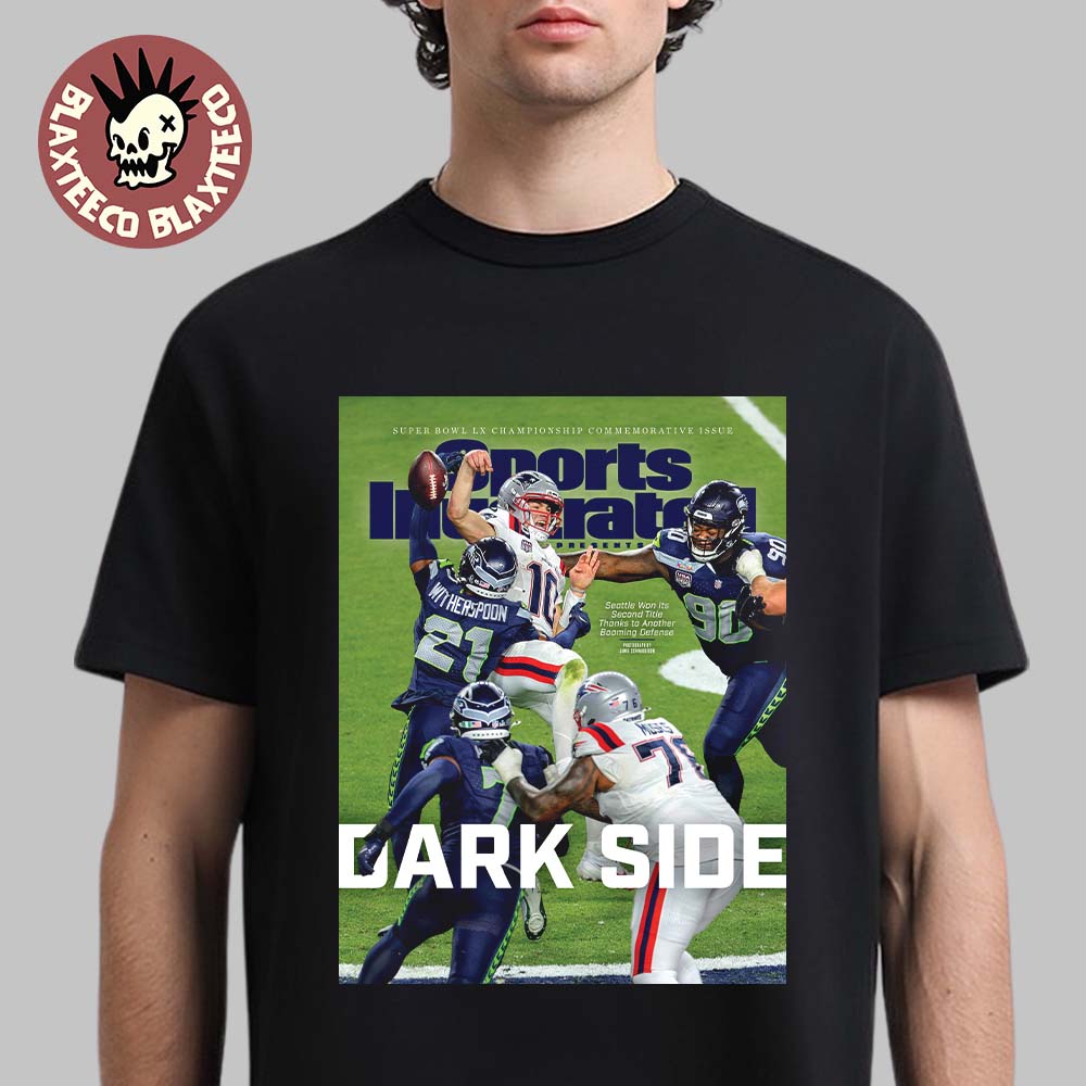 Seattle Seahawks Sports Illustrated Super Bowl LX Championship Commemorative Issue Dark Side Magazine Cover T-Shirt