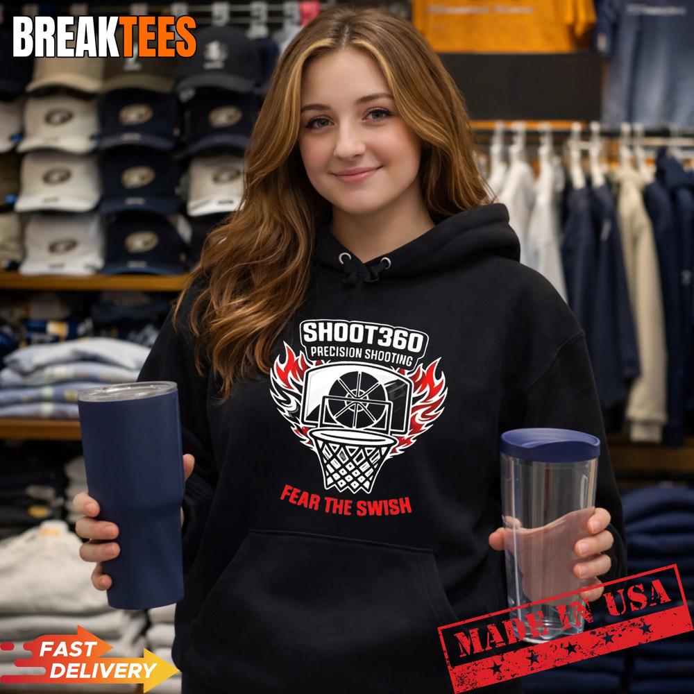 Shoot360 Precision Shooting Fear the Swish basketball T-Shirt