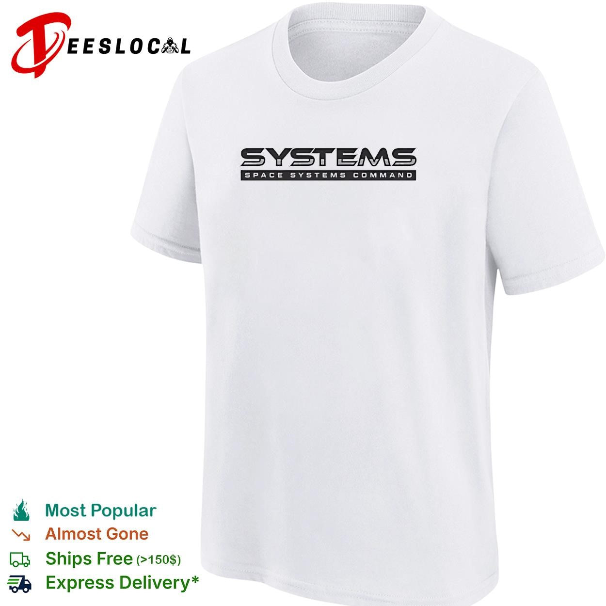 Space Systems Command military logo patriotic graphic shirt