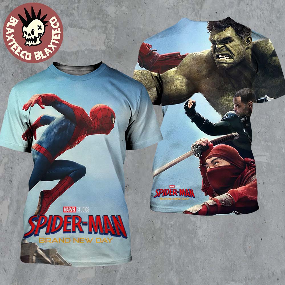 Spider-Man Brand New Day New Poster Spider Man Vs Hulk Scorpion And The Hand All Over Print Shirt