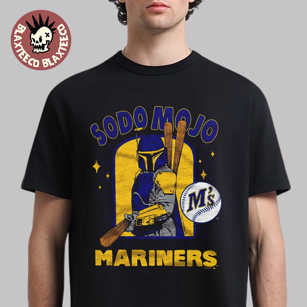 Star Wars X MLB 2026 Star Wars Day Seattle Mariners Dark Side Boba Fett Sodo Mojo T-Shirt
