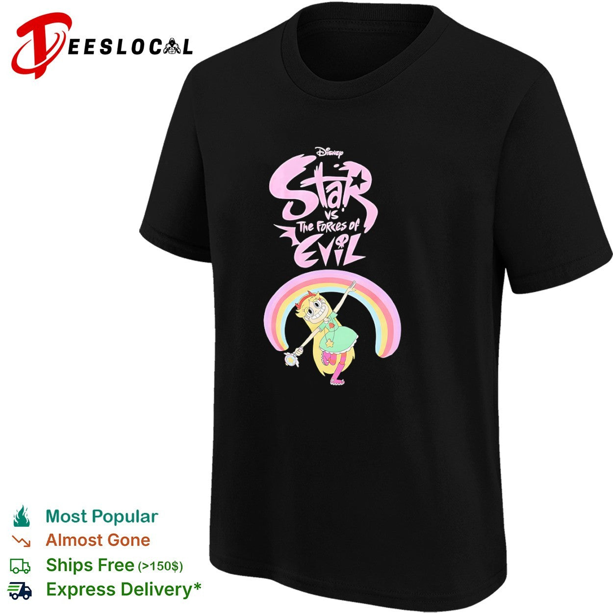 Star vs the Forces of Evil Disney Star Butterfly Rainbow shirt