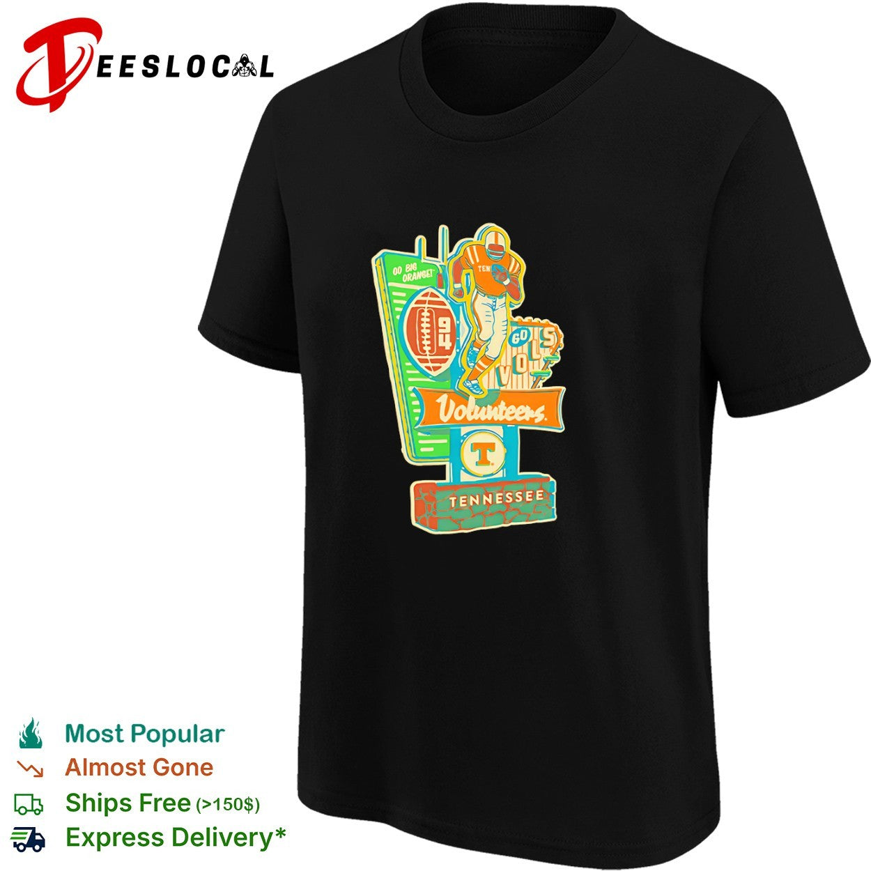 Tennessee Volunteers Go Big Orange 94 Go Vols shirt
