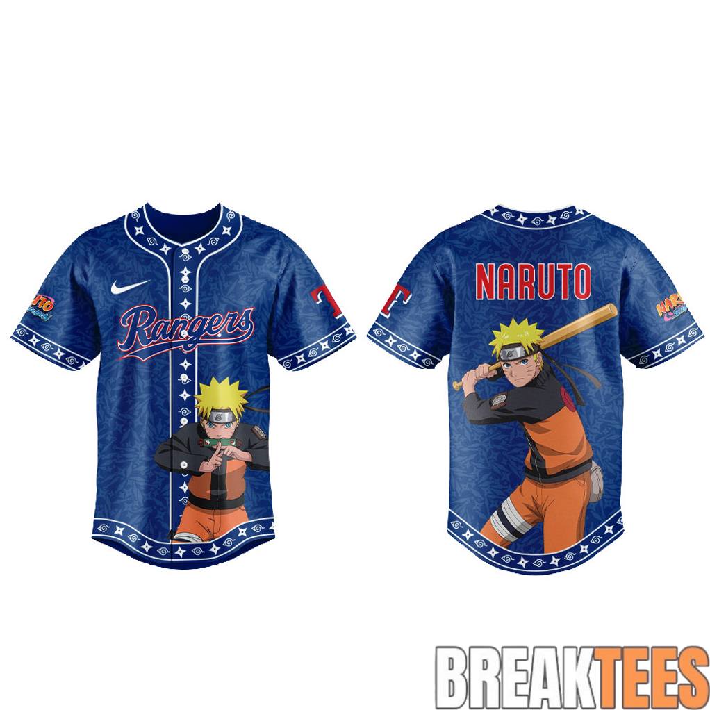 Texas Rangers x Naruto Night 2026 Baseball Jersey