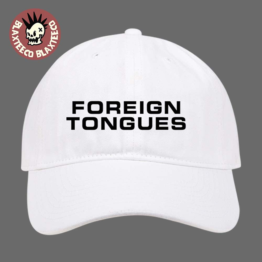 The Rolling Stones Foreign Tongues Classic Logo Exclusive White Cap Hat